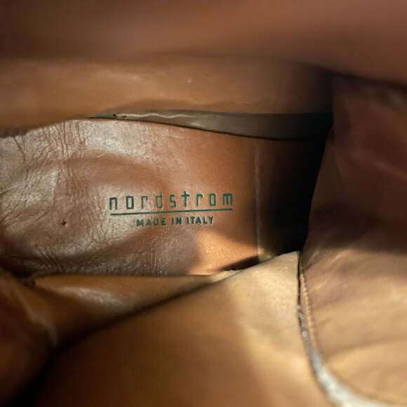 Vintage Nordstrom Two-Tone Leather Granny Victorian Lace Up Ankle Boots 10 - Picture 7 of 9